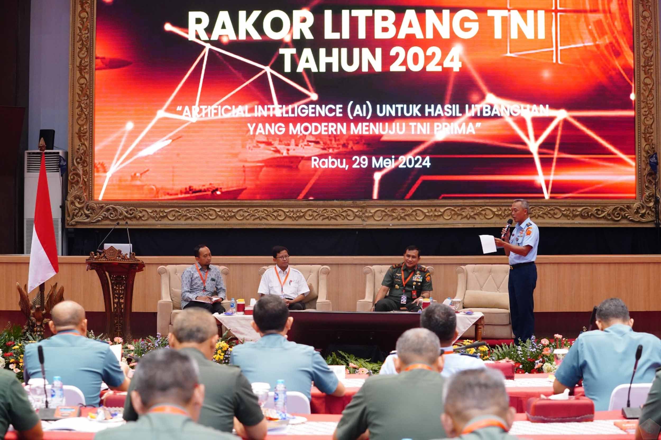 Waasrenum Panglima TNI Buka Rakor Litbang TNI Tahun 2024